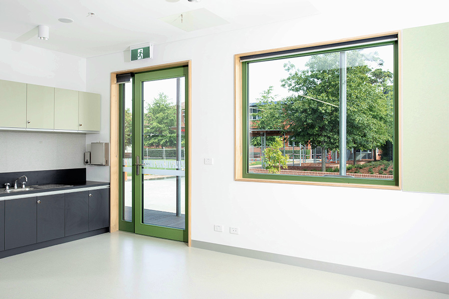 Single Hinged Door and Fixed Window