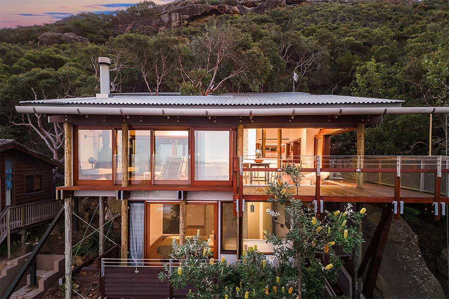 External view of large glazed areas