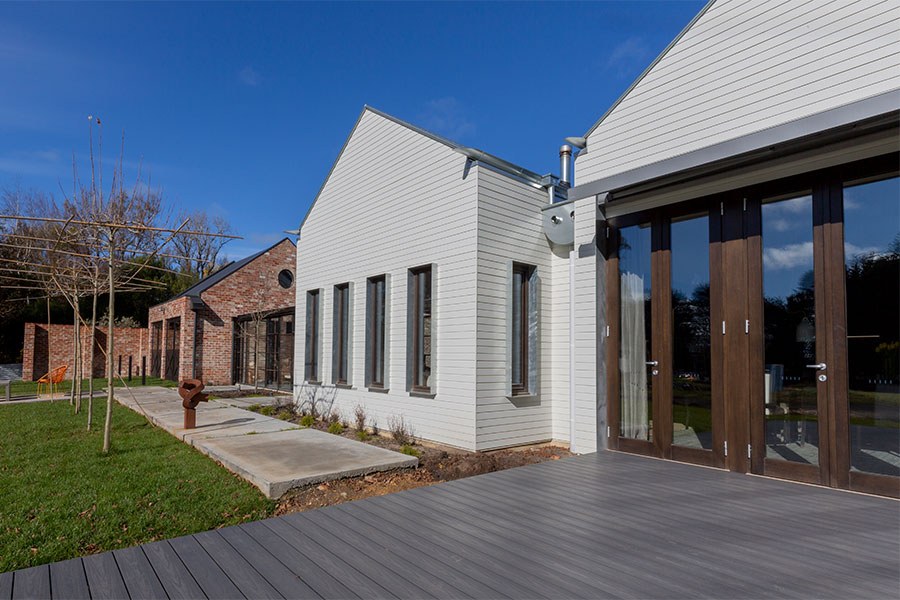 French doors and various windows